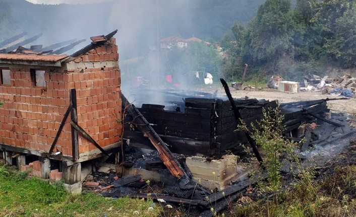 Araç alev aldı, yangın eve sıçradı