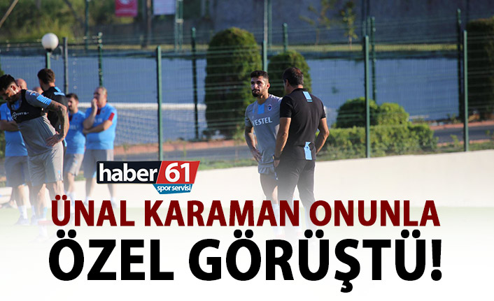 Trabzonspor’da Ünal Karaman’dan genç oyuncuya özel uyarı