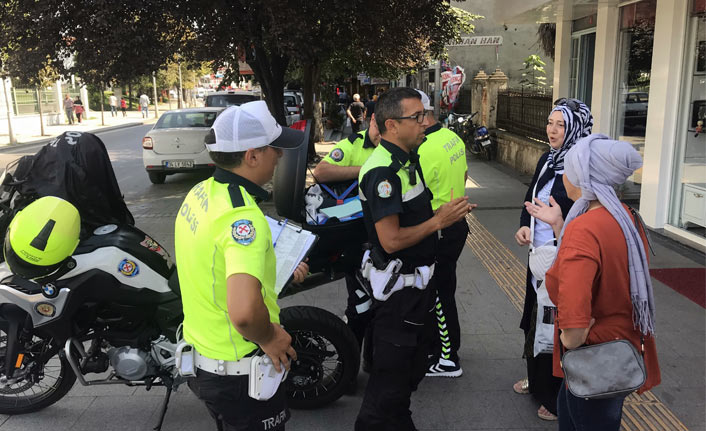 Yayalara ceza yağdı!
