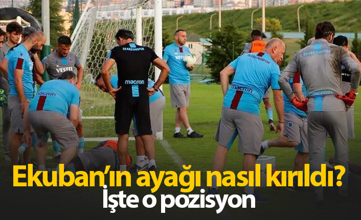 İşte Ekuban'ın ayağının kırıldığı an