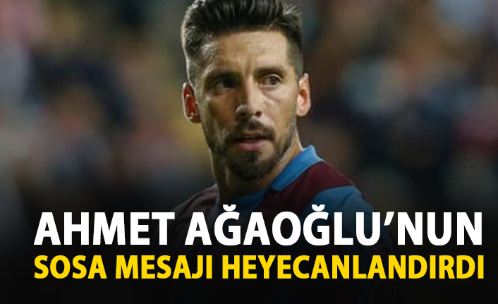 Ahmet Ağaoğlu'ndan Sosa mesajı!