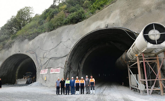 Zigana Tüneli'nde yüzde 61'e gelindi!