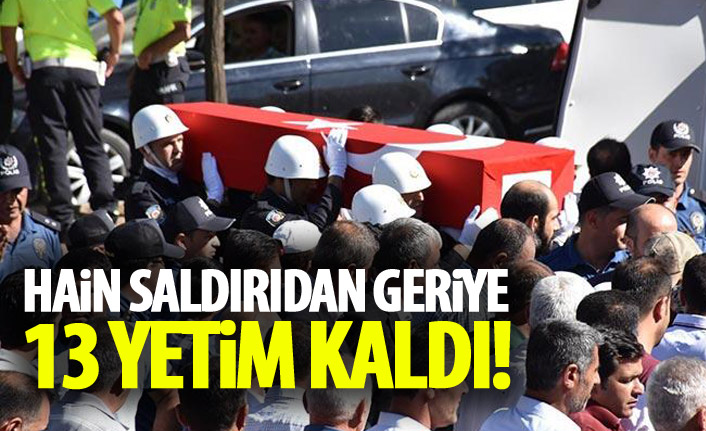 Hain saldırıdan geriye 13 yetim kaldı