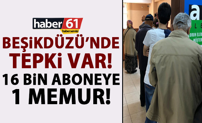 Beşikdüzü’nde muhtar elektrik kurumuna isyan etti: 16 bin aboneye tek memur!