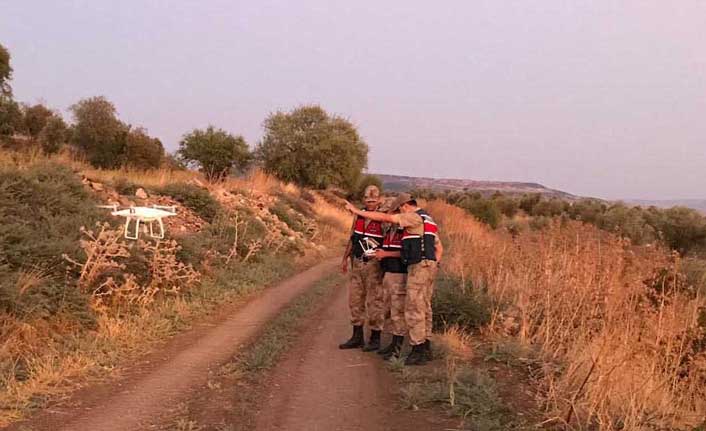 Yaşlı adam drone yardımıyla bulundu