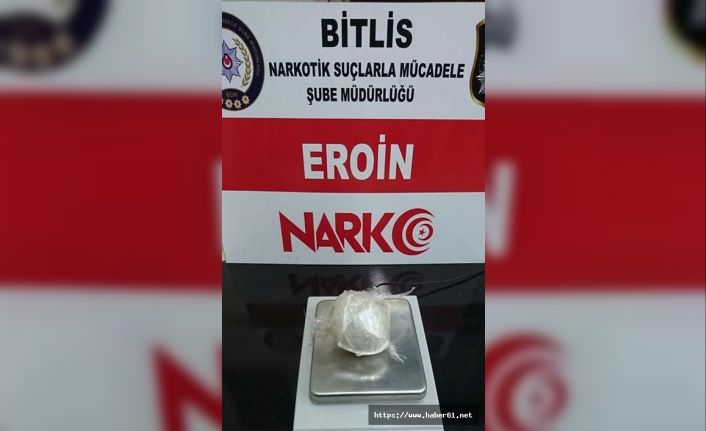 Bitlis’te uyuşturucu operasyonu