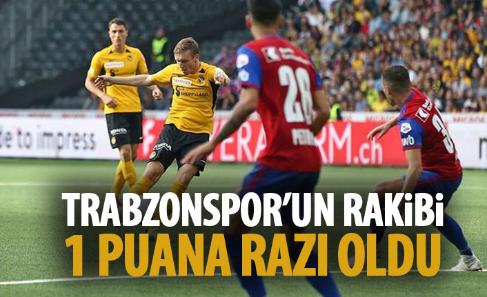 Trabzonspor'un rakibi bir puana razı oldu