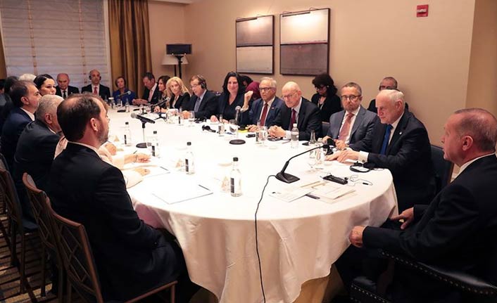 Erdoğan ABD'de Yahudi kuruluş temsilcileriyle buluştu