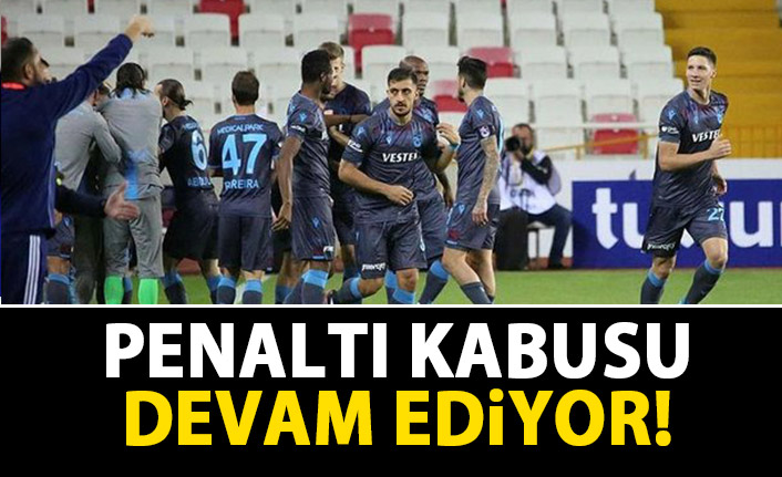 Trabzonspor'un penaltı kabusu