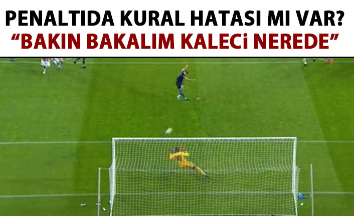 Trabzonspor'un penaltısını canlı yayında değerlendirdi: Kaleci nerede?