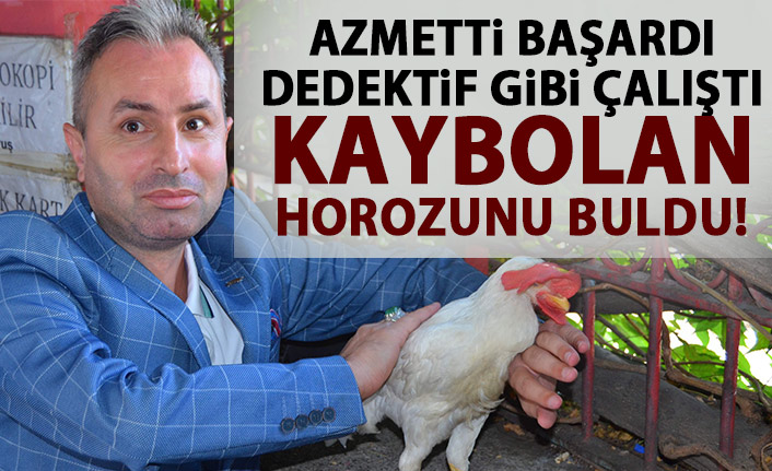 Dedektif gibi iz sürdü! Horozunu buldu!