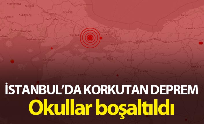 İstanbul'da deprem