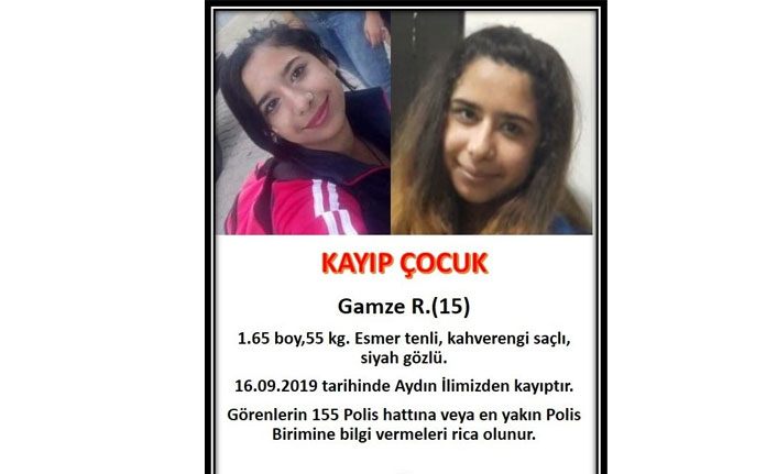 15 yaşındaki Gamze’den uzun zamandır haber alınamıyor
