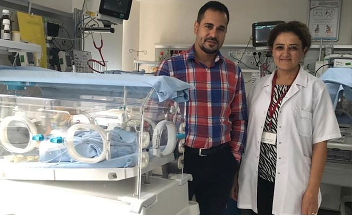 Trabzon'da organları ters doğan bebekten güzel haber