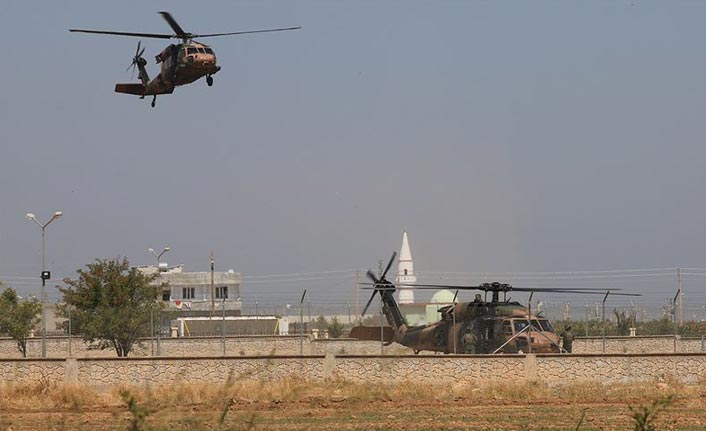 Fırat'ın doğusunda yedinci ortak helikopter uçuşu