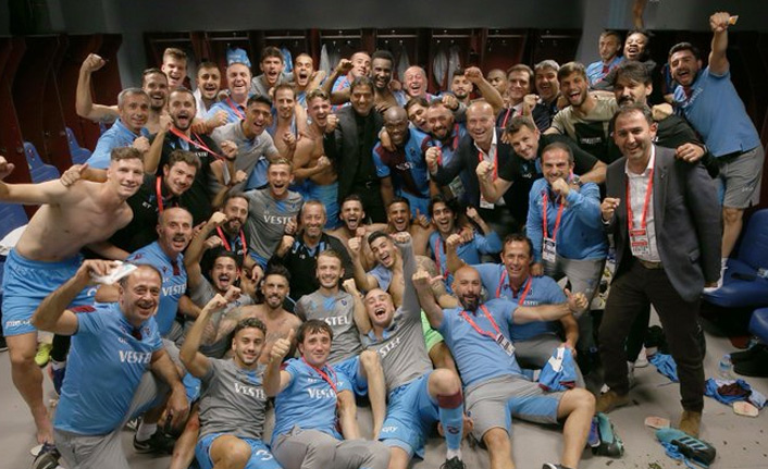 Trabzonspor'dan galibiyet pozu