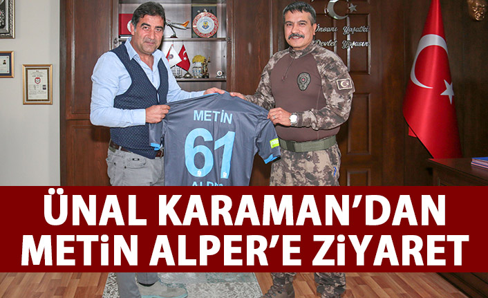 Trabzon'un yeni emniyet müdürü Alper'e Karaman'dan ziyaret