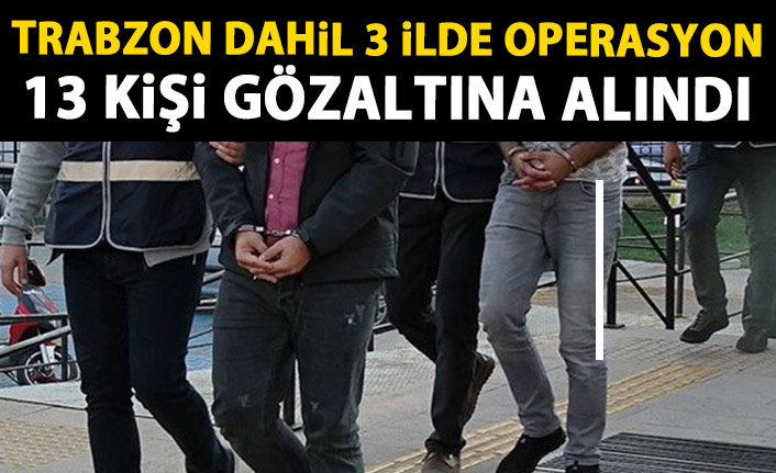Trabzon dahil 3 ilde silah kaçakçılarına darbe!