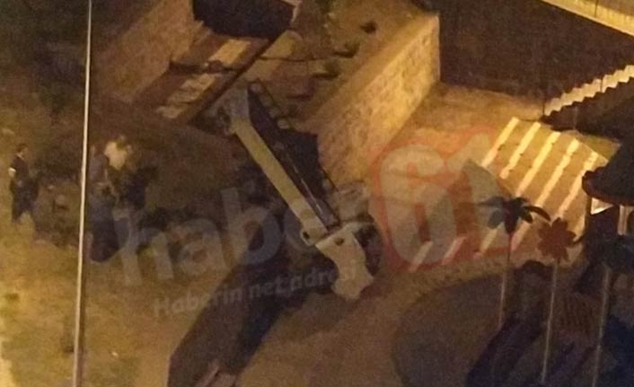 Trabzon'da kamyonet çocuk parkına uçtu