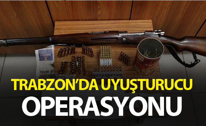 Trabzon’da uyuşturucu operasyonu, silah ve uyuşturucu ele geçirildi. 2 Ekim 2019