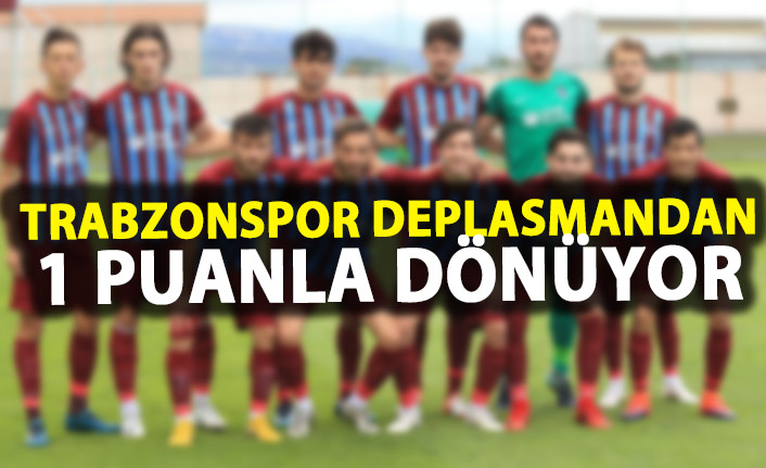 Trabzonspor U19 Bolu’dan 1 puanla dönüyor
