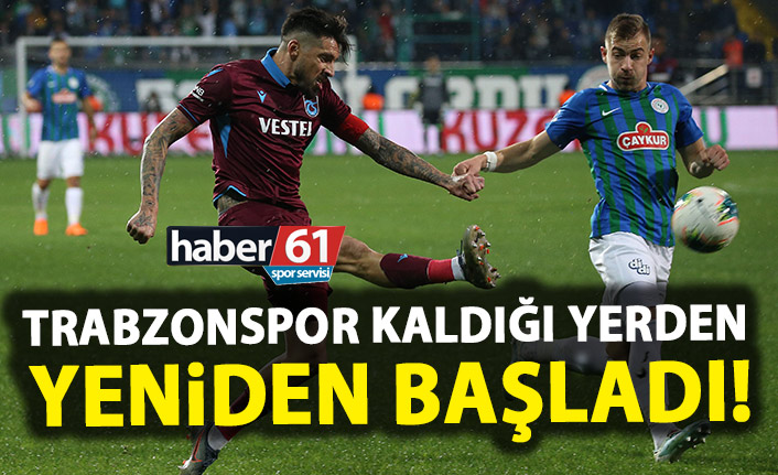 Trabzonspor kaldığı yerden başladı!