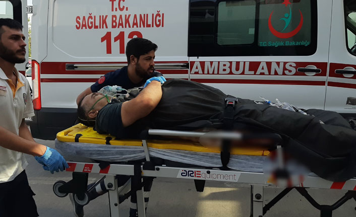 Bacağını spiralle kesen kişi ağır yaralandı