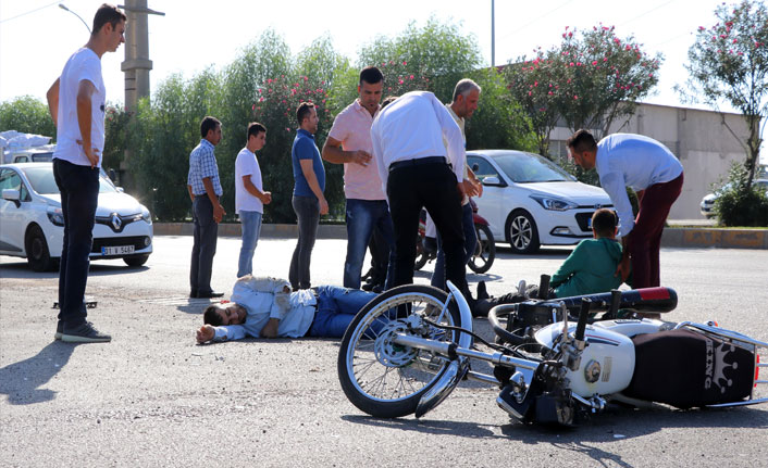 Adana’da motosiklet kazası