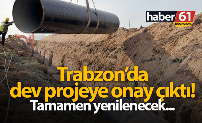 Trabzon'da su hattı yenilenecek!