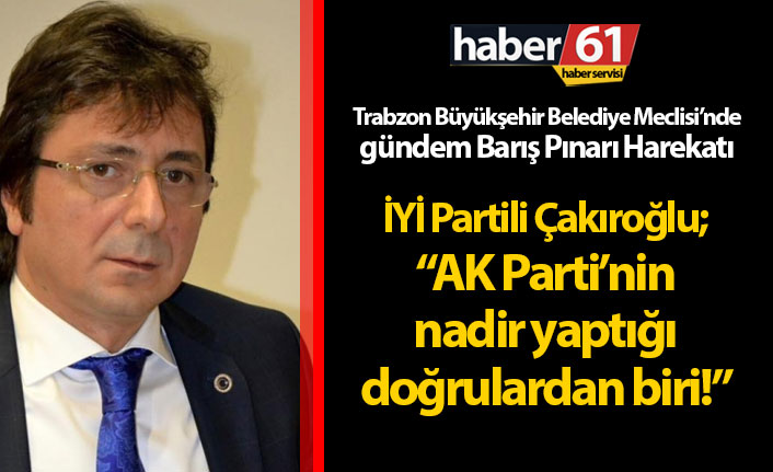 Trabzon Büyükşehir Belediye Meclisi'nde gündem operasyon