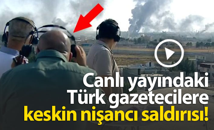 Canlı yayına keskin nişancı saldırısı!