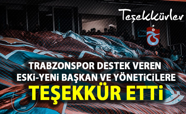 Trabzonspor’da eski başkan ve yöneticilere teşekkür