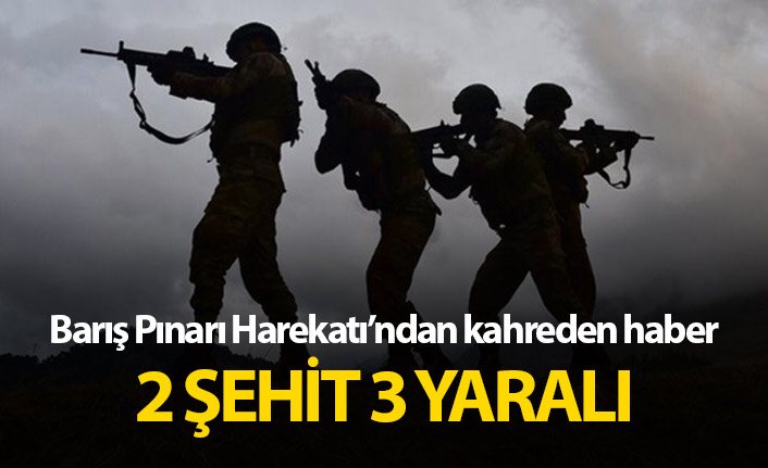 Barış Pınarı Harekatı'ndan acı haber: 2 şehit, 3 yaralı