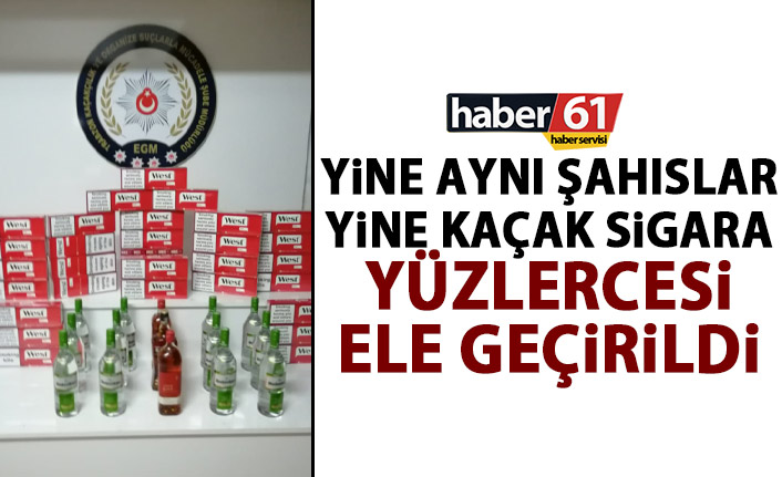 Yine aynı şahıslar yine kaçak sigara