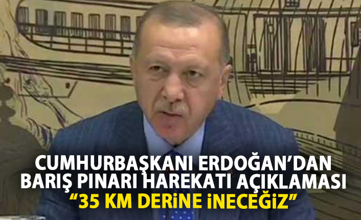 Cumhurbaşkanı Erdoğan'dan Barış Pınarı Harekatı açıklaması