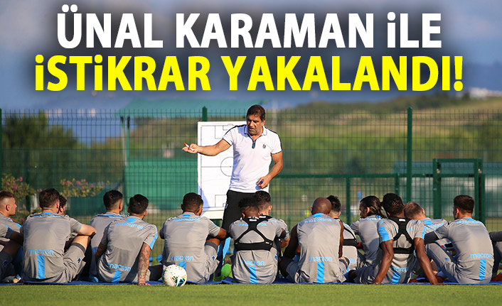 Trabzonspor Ünal Karaman ile istikrarı yakaladı