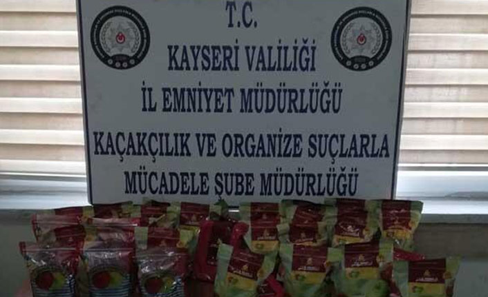 100 kilo kaçak tütün ele geçirildi