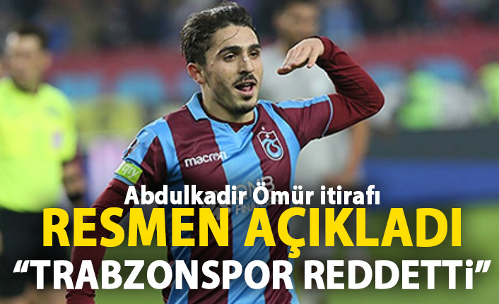 Resmen açıkladı! Trabzonspor Abdulkadir Ömür teklifini reddetti!