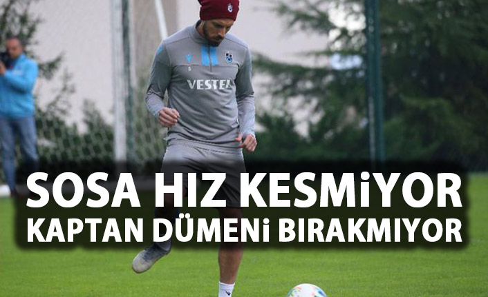 Trabzonspor’da Jose Sosa hız kesmiyor