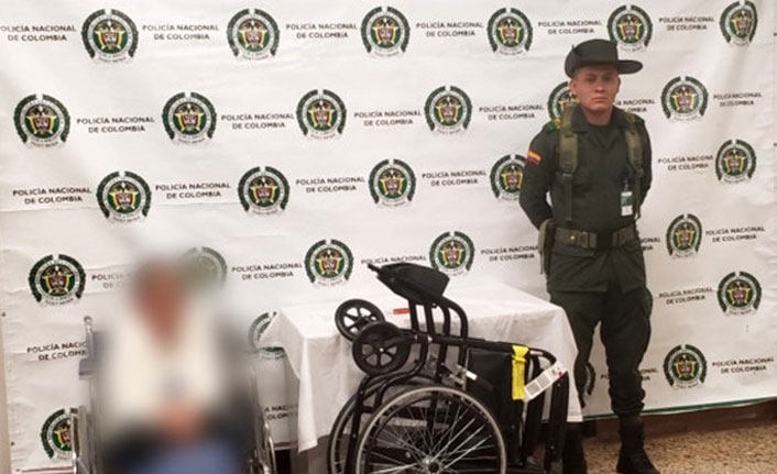 Kokaini tekerlikli sandalyesine sakladı ama kurtulamadı!