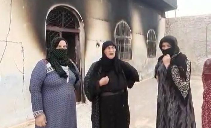 Teröristler sivillerin evlerini yakıp kaçtı