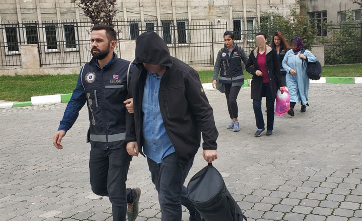 Samsun merkezli FETÖ operasyonunda gözaltına alınanlar adliyede