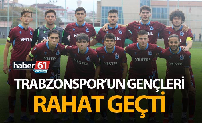 Trabzonspor U19 Bursaspor U19'u rahat geçti