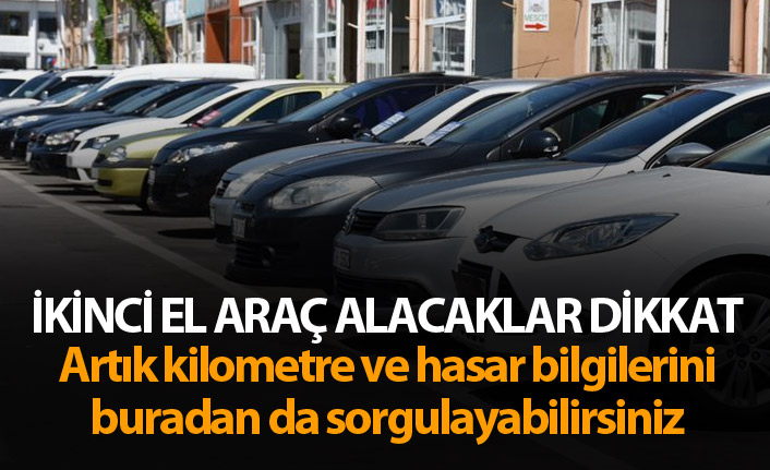 Araçların hasar kaydı artık buradan da sorgulanabilecek
