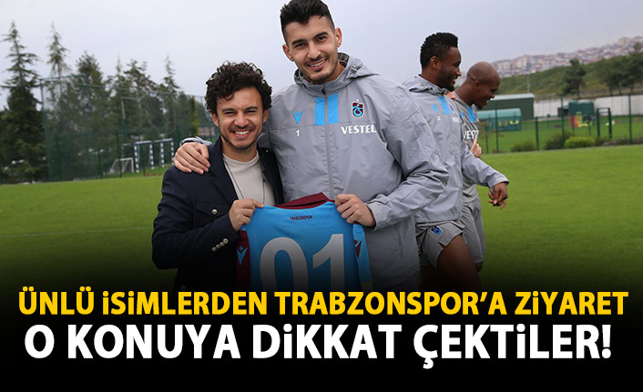 Ünlü şarkıcı Trabzonspor antrenmanında!