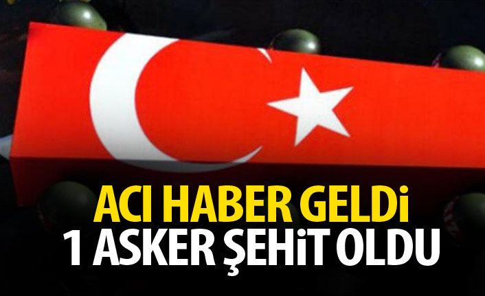 Ağrı'dan acı haber geldi! 1 asker şehit oldu - 22 Ekim 2019