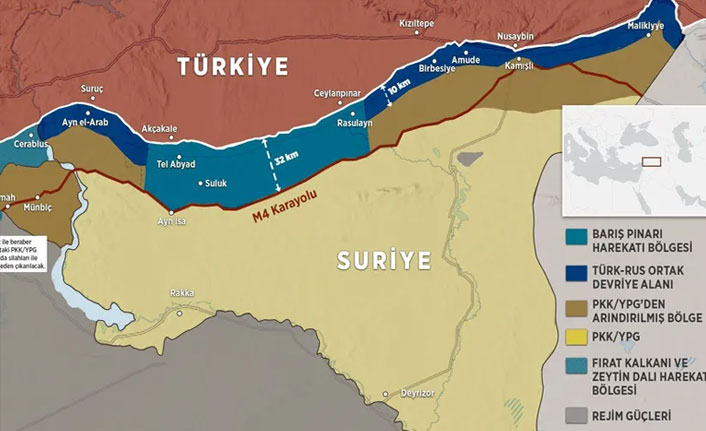 ABD ve Rusya anlaşmaları sonrası harita ortaya çıktı!