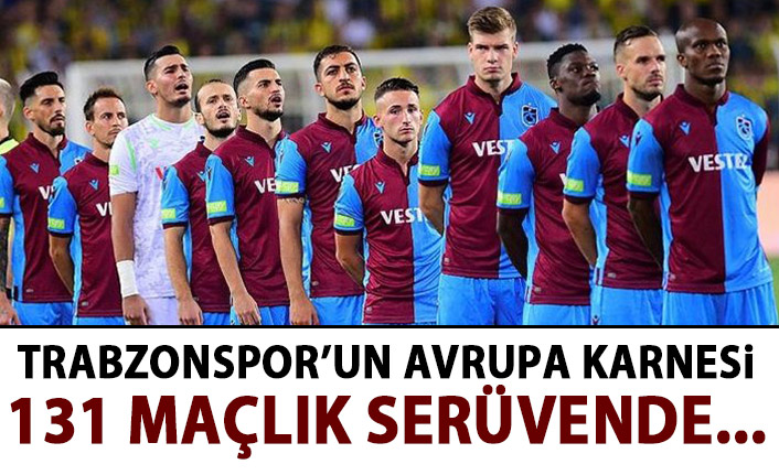 Trabzonspor, Avrupa'da 132. maçına çıkıyor