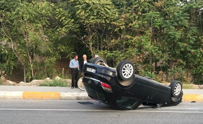 Adıyaman'da otomobil takla attı 24 Ekim 2019