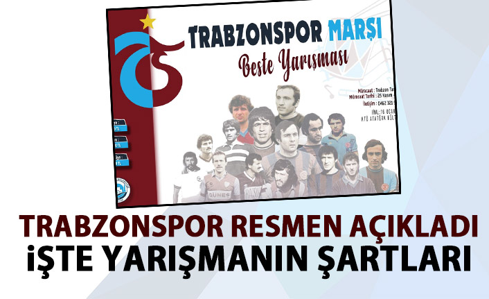 Trabzonspor açıkladı! İşte yarışmanın şartları
